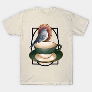 Sweet blue bird tea party T-Shirt